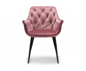 Стул на металлокаркасе Remo dark pink