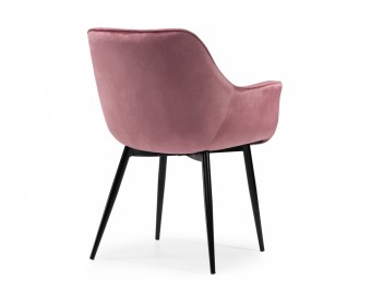 Стул на металлокаркасе Remo dark pink