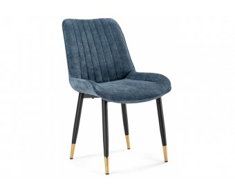 Стул на металлокаркасе Seda 1 blue / black / gold