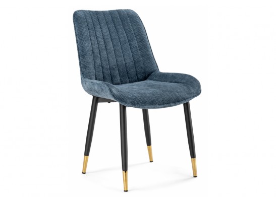 Стул на металлокаркасе Seda 1 blue / black / gold в Набережных Челнах