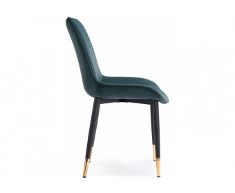 Стул на металлокаркасе Seda 1 green / black / gold