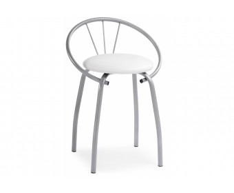 Стул на металлокаркасе Tankard белый полимер / светлый мусс
