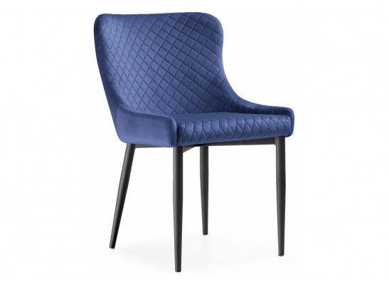 Стул на металлокаркасе Teo dark blue / black в Набережных Челнах