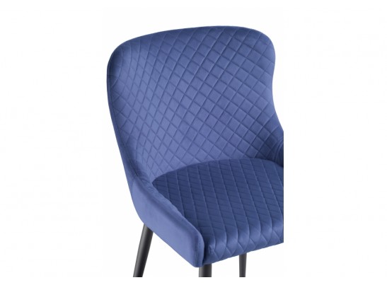 Стул на металлокаркасе Teo dark blue / black в Набережных Челнах