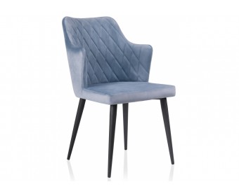 Стул на металлокаркасе Velen light blue