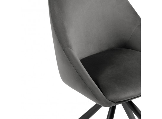 Стул на металлокаркасе Окленд крутящийся горчичный / черный в Набережных Челнах