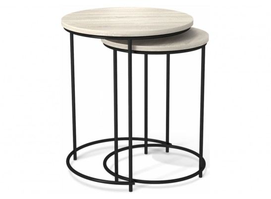 Журнальный столик SHT-CT7 дуб беленый / черный муар в Набережных Челнах