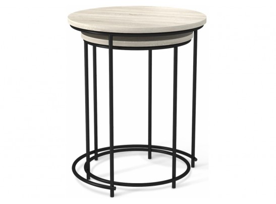 Журнальный столик SHT-CT7 дуб беленый / черный муар в Набережных Челнах