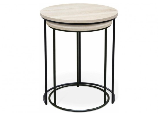 Журнальный столик SHT-CT7 дуб беленый / черный муар в Набережных Челнах