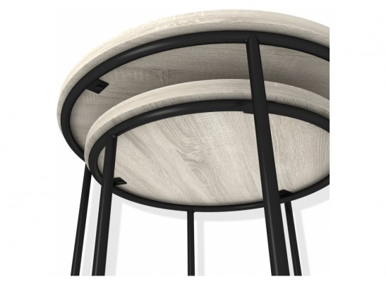 Журнальный столик SHT-CT7 дуб беленый / черный муар в Набережных Челнах