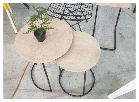 Журнальный столик SHT-CT7 дуб беленый / черный муар в Набережных Челнах