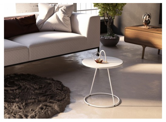 Журнальный столик SHT-CT36 морская галька / белый муар в Набережных Челнах