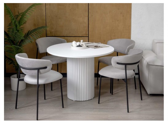 Стол Барел 110 белый / белый в Набережных Челнах