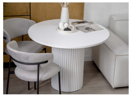Стол Барел 110 белый / белый в Набережных Челнах