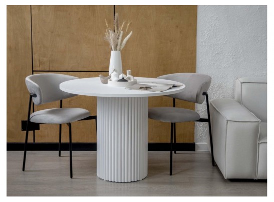 Стол Барел 110 белый / белый в Набережных Челнах