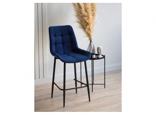 Полубарный стул Челси синий (zd 798) / черный в Набережных Челнах