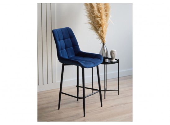 Полубарный стул Челси синий (zd 798) / черный в Набережных Челнах