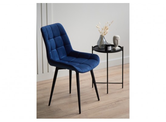 Стул на металлокаркасе Челси 360 К синий (zd 798) / черный в Набережных Челнах