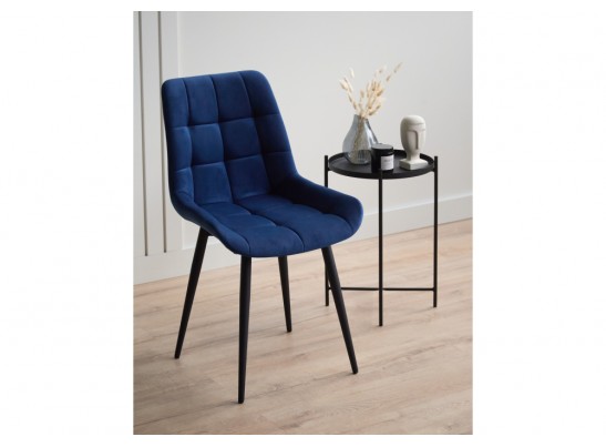 Стул на металлокаркасе Челси 360 К синий (zd 798) / черный в Набережных Челнах