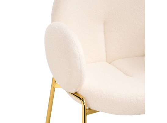 Стул на металлокаркасе Kalipso 1 white / gold в Набережных Челнах