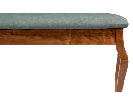 Банкетка Хиль орех / зеленая в Набережных Челнах