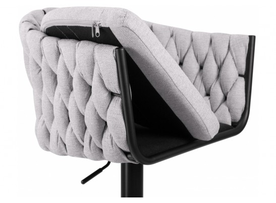 Барный стул 9690-LM Leon серый / черный в Набережных Челнах