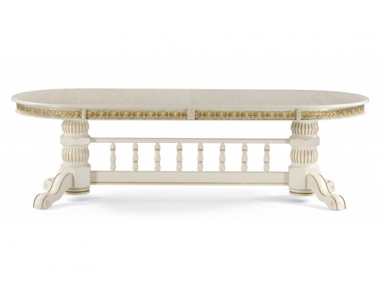 Деревянный стол Кассиль крем / золотая патина в Набережных Челнах