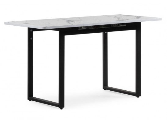 Деревянный стол Кэрин черный / белый в Набережных Челнах