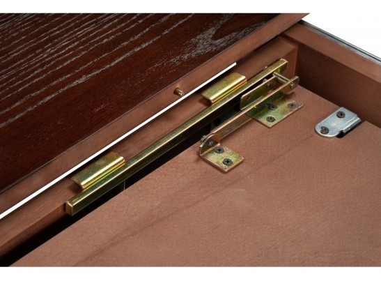 Деревянный стол Коул 110(160)х110х78 орех / коричневая патина в Набережных Челнах