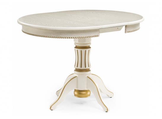 Деревянный стол Павия крем / золотая патина в Набережных Челнах