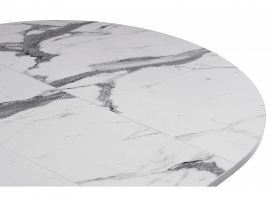 Деревянный стол Регна белый / черный каркас в Набережных Челнах