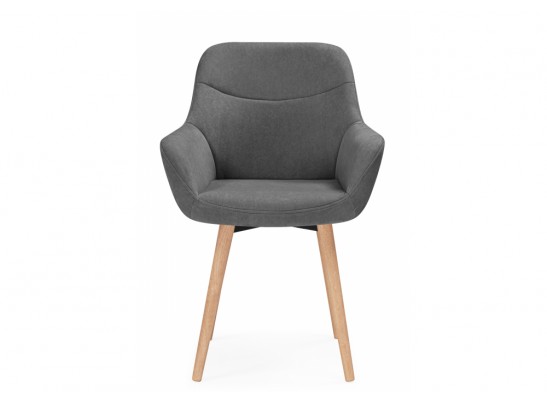 Деревянный стул Флюид 360 темно-серый (zd 995) / светлое дерево в Набережных Челнах