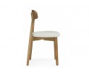 Деревянный стул Okava 1 бежевая рогожка / светлое дерево