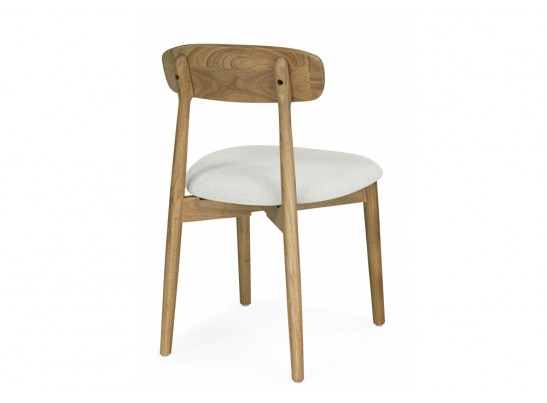 Деревянный стул Okava 1 бежевая рогожка / светлое дерево