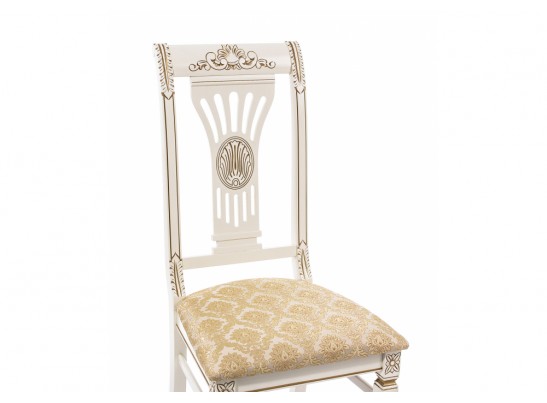 Деревянный стул Roy молочный с патиной в Набережных Челнах