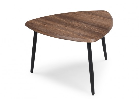 Набор столиков Лойс 80х80х46(60х60х38) мрамор черный / дуб антик в Набережных Челнах