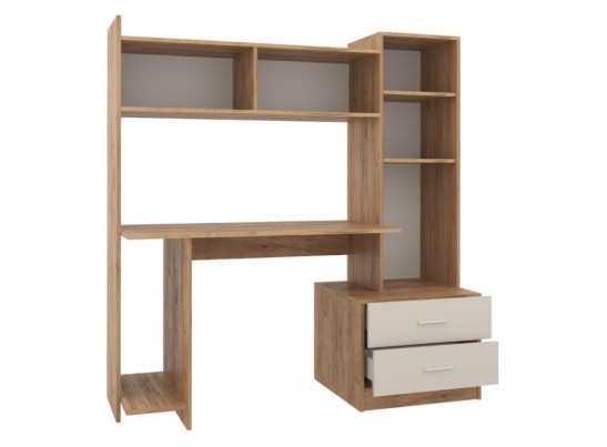 Компьютерный стол Бишоп 7 153х59х160 дуб крафт золотой / кашемир в Набережных Челнах