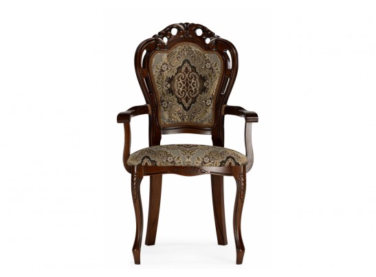 Кресло Bronte муса чёрная вишня / патина