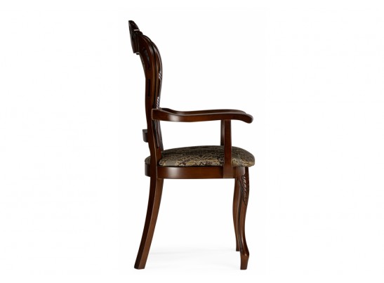 Кресло Bronte муса чёрная вишня / патина