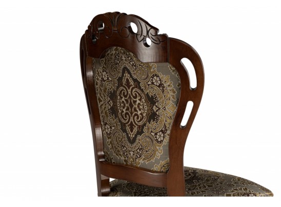 Кресло Bronte муса чёрная вишня / патина