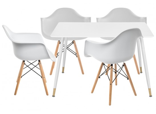 Обеденная группа Куиб white / wood в Набережных Челнах