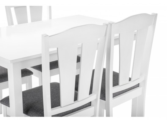 Обеденная группа Mali (стол и 4 стула) white / grey в Набережных Челнах