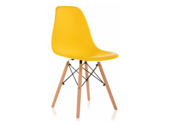 Пластиковый стул Eames PC-015 желтый в Набережных Челнах