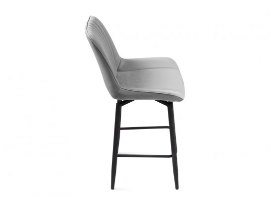 Полубарный стул Седа К крутящийся светло-серый / черный в Набережных Челнах