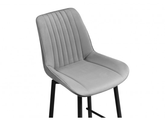 Полубарный стул Седа К крутящийся светло-серый / черный в Набережных Челнах