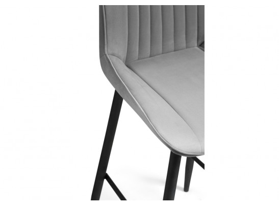 Полубарный стул Седа К крутящийся светло-серый / черный в Набережных Челнах