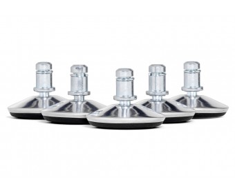 Пяточки для офисного кресла 5 шт хром