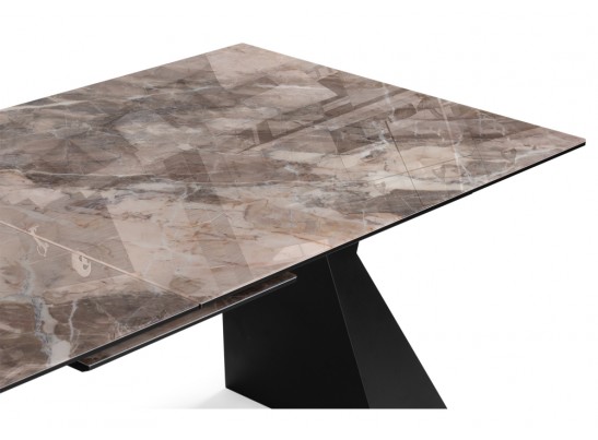 Стеклянный стол Денхольм 240(290)х100х75 каталония / черный в Набережных Челнах