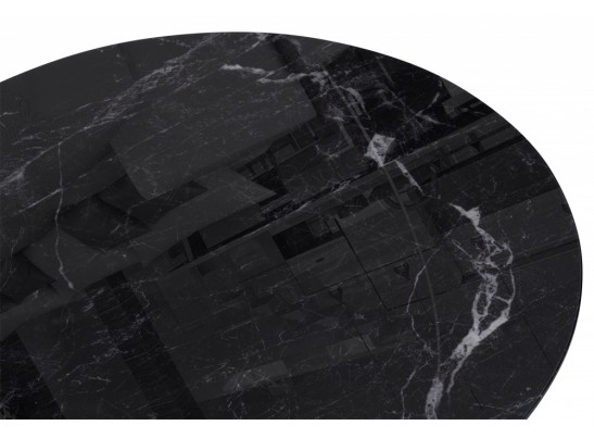 Стеклянный стол Том 110х110х75 черный в Набережных Челнах