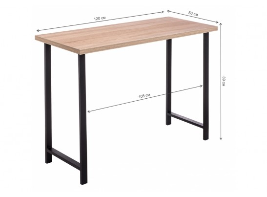 Стол барный Лофт сонома / черный матовый в Набережных Челнах